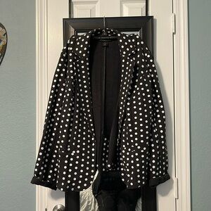 Lane Bryant blazer in a stretchy sweatshirt material in black/white dots size 18